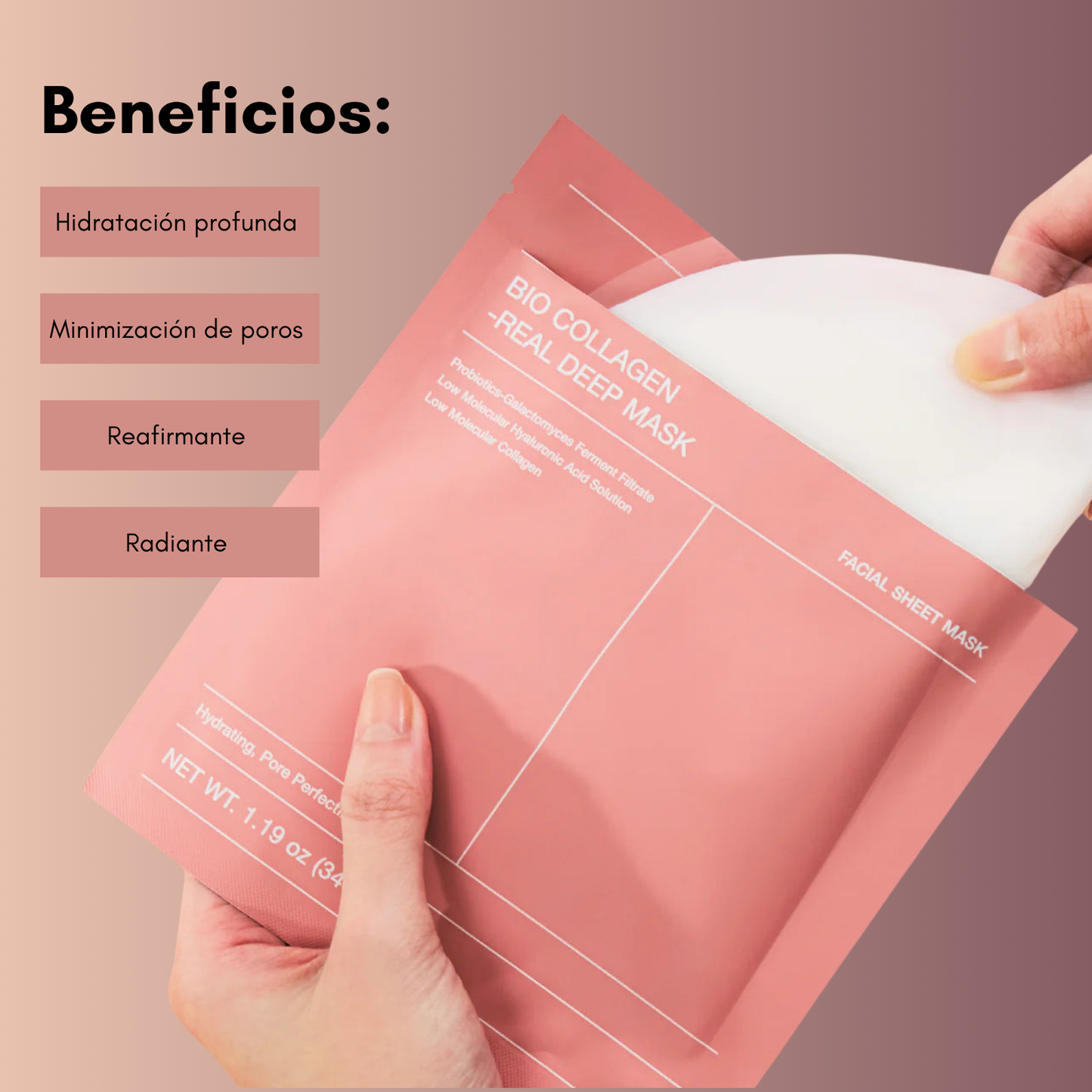 Mascarilla profunda reafirmante de colágeno