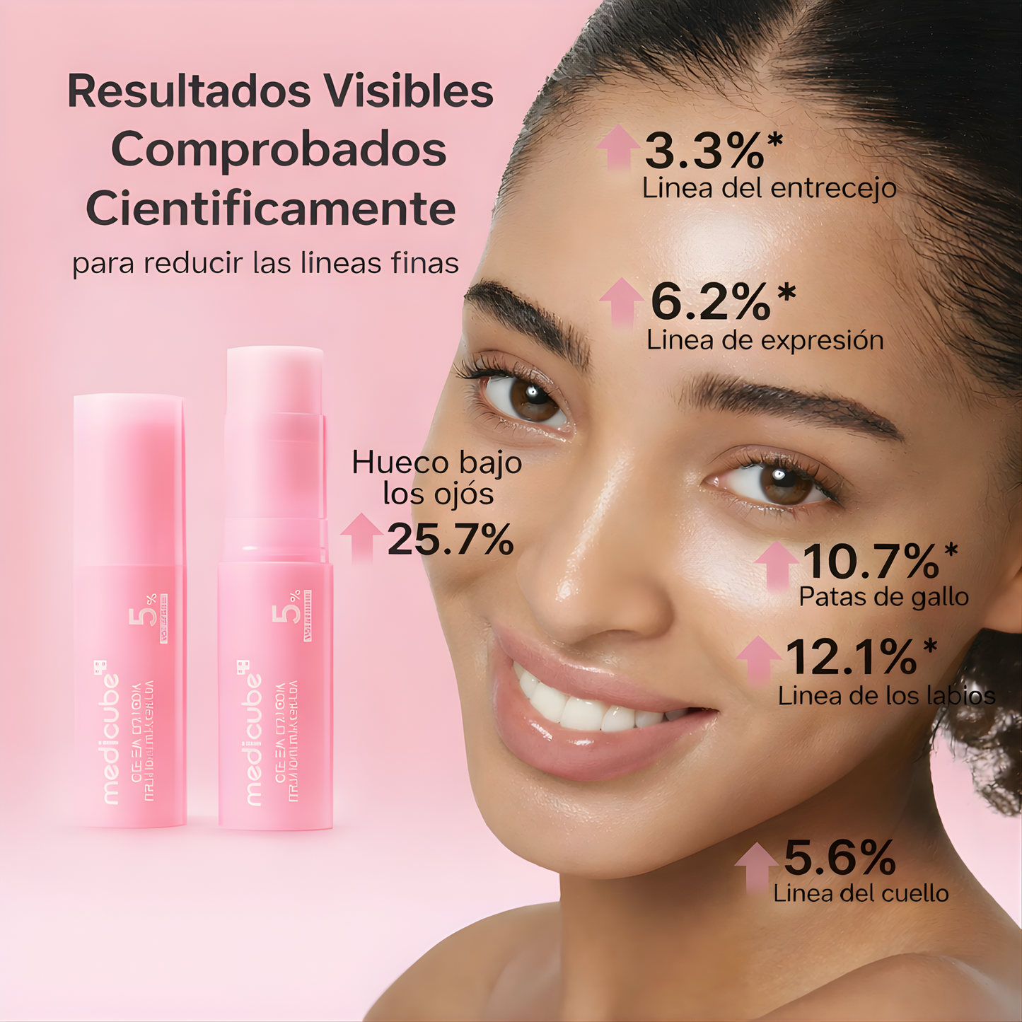 Bálsamo multiuso de colágeno rosa con PDRN – Efecto volumen y reafirmante.
