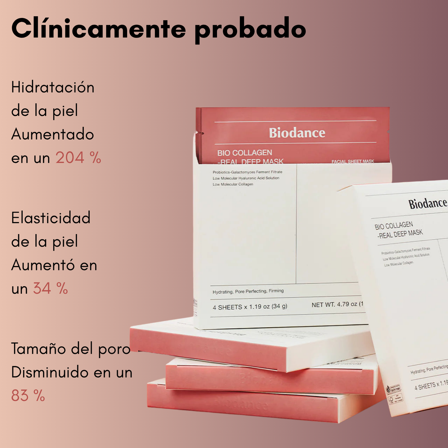 Mascarilla profunda reafirmante de colágeno