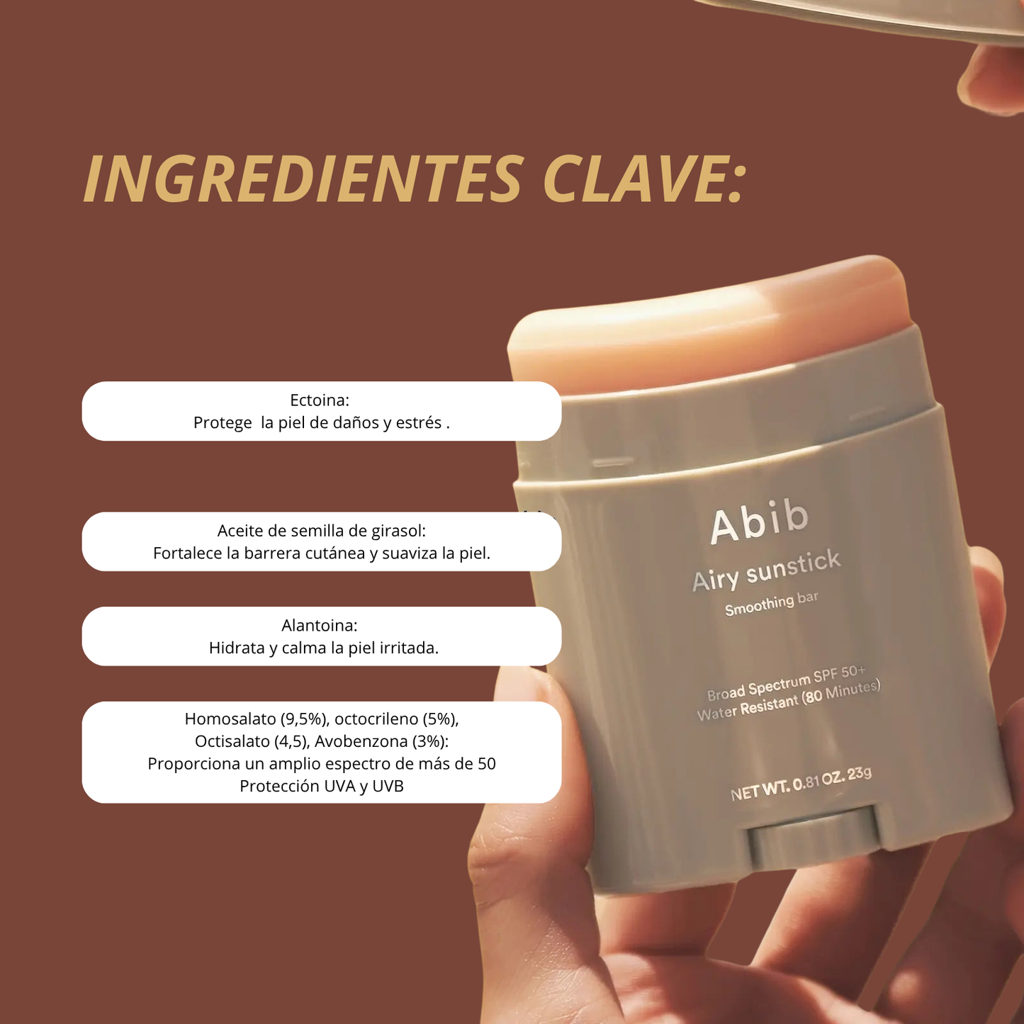 Protector solar en barra Abib (Airy + Quick Sunstick)