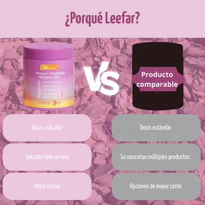 Gomitas probióticas femeninas para equilibrio del ph e hidratación.
