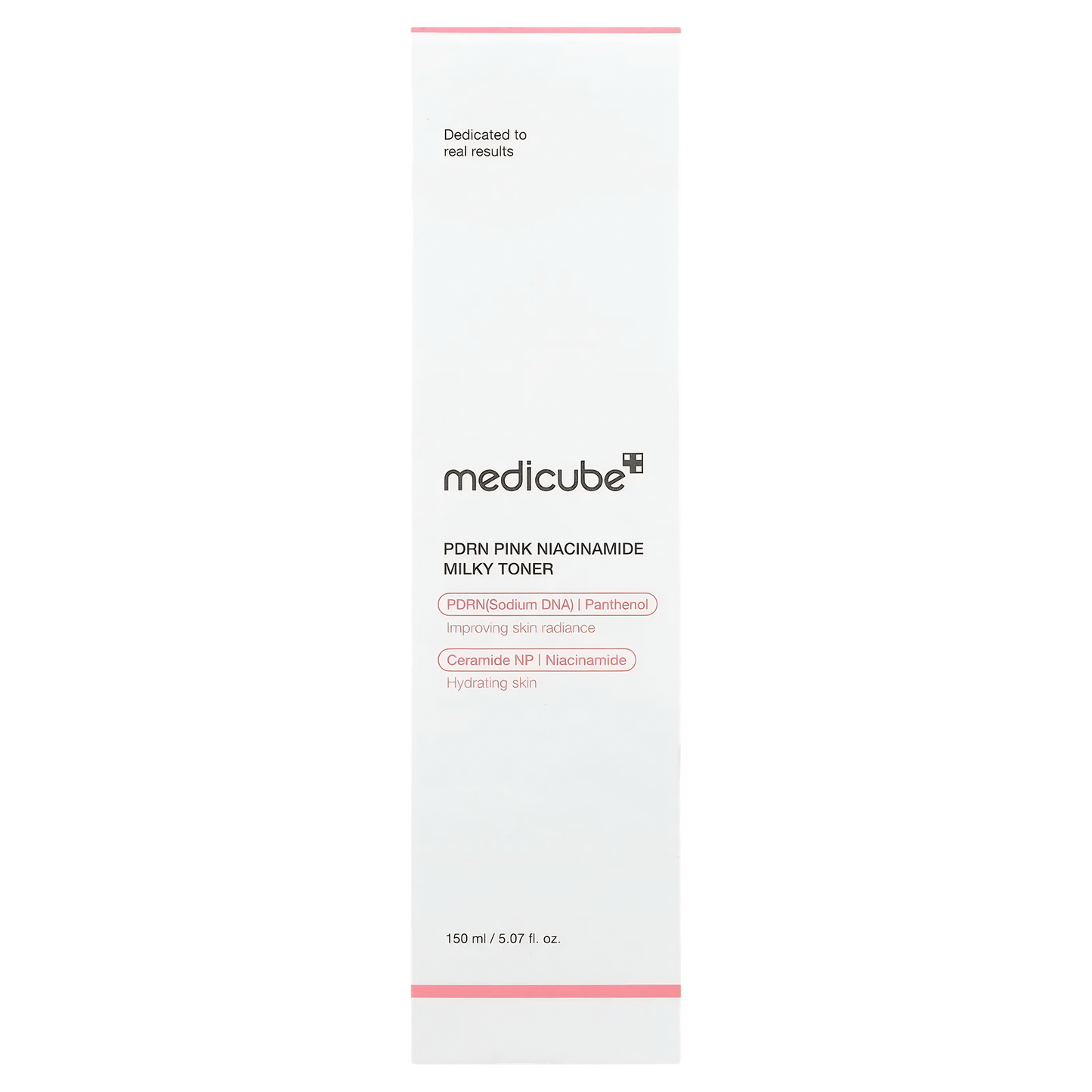 Tónico facial lechoso rosa con Niacinamida y PDRN