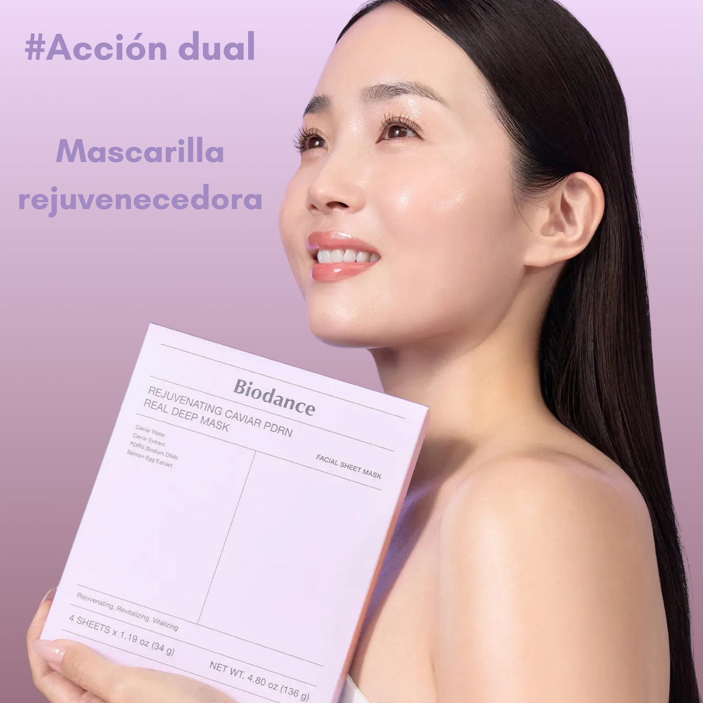 Mascarilla nocturna PDRN de Caviar reparadora