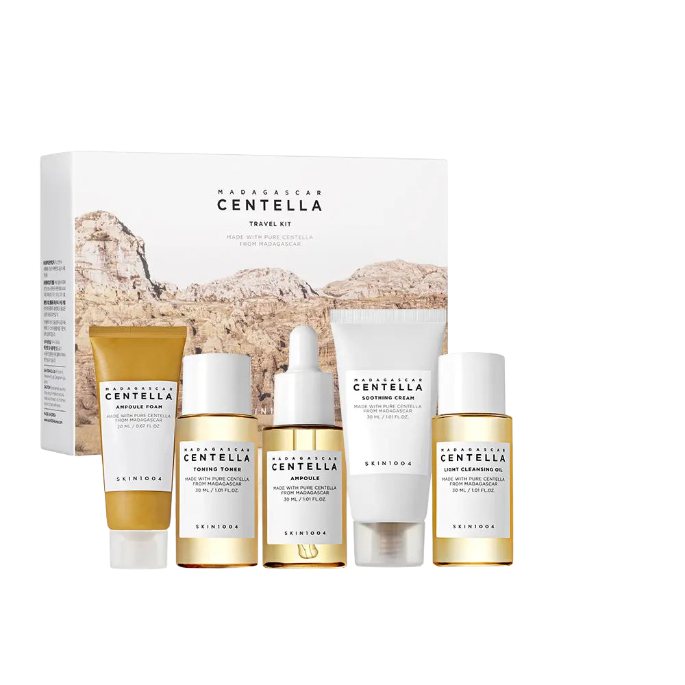 Kit de viaje Madagascar Centella – rutina calmante e hidratante